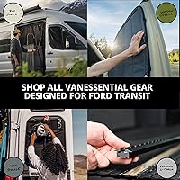 Vista 6 de VanEssential - Par de rejillas antiinsectos para puerta delantera, diseñadas para Ford Transit