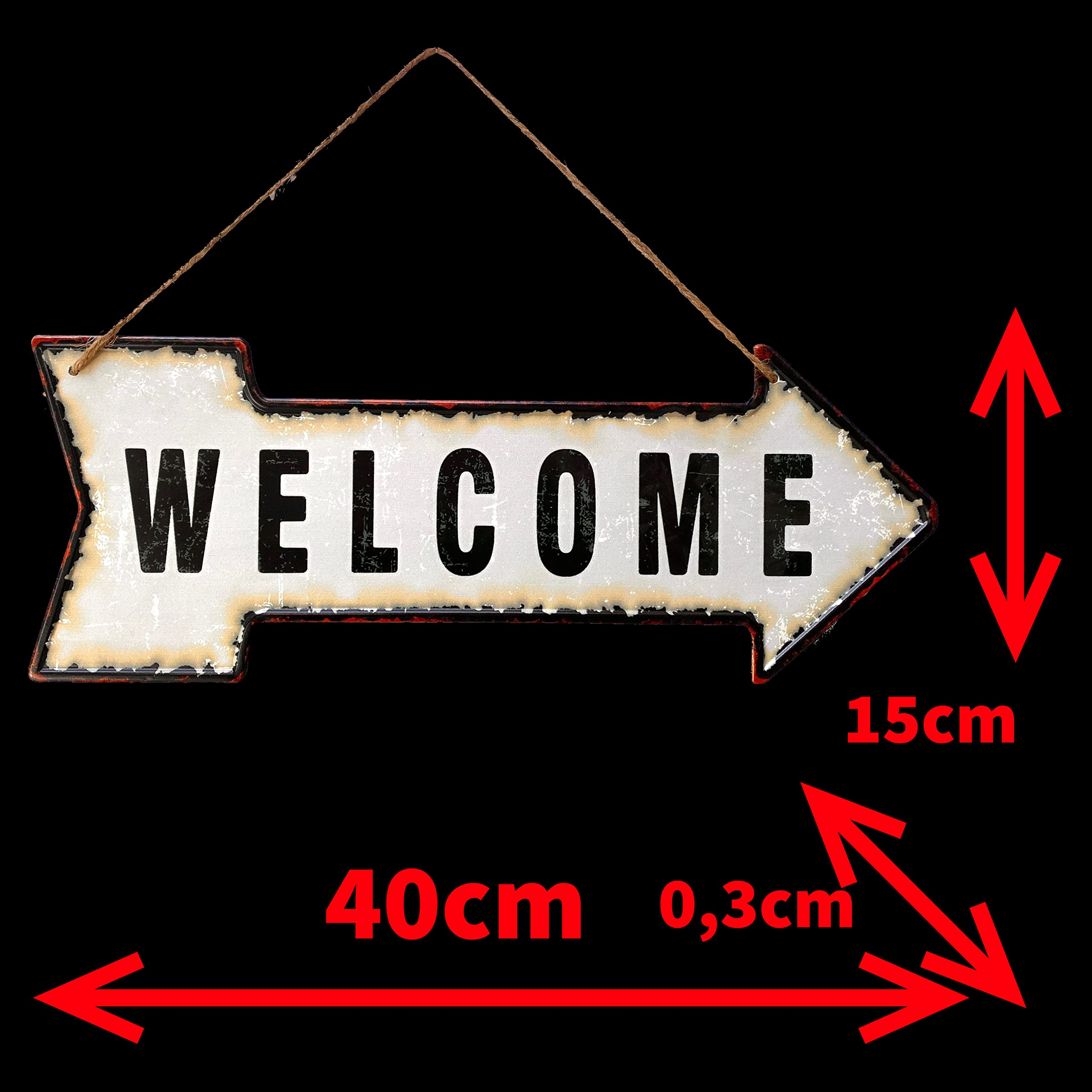 DiiliHiiri Panneau 3D Vintage Garage – Original Signe Rétro