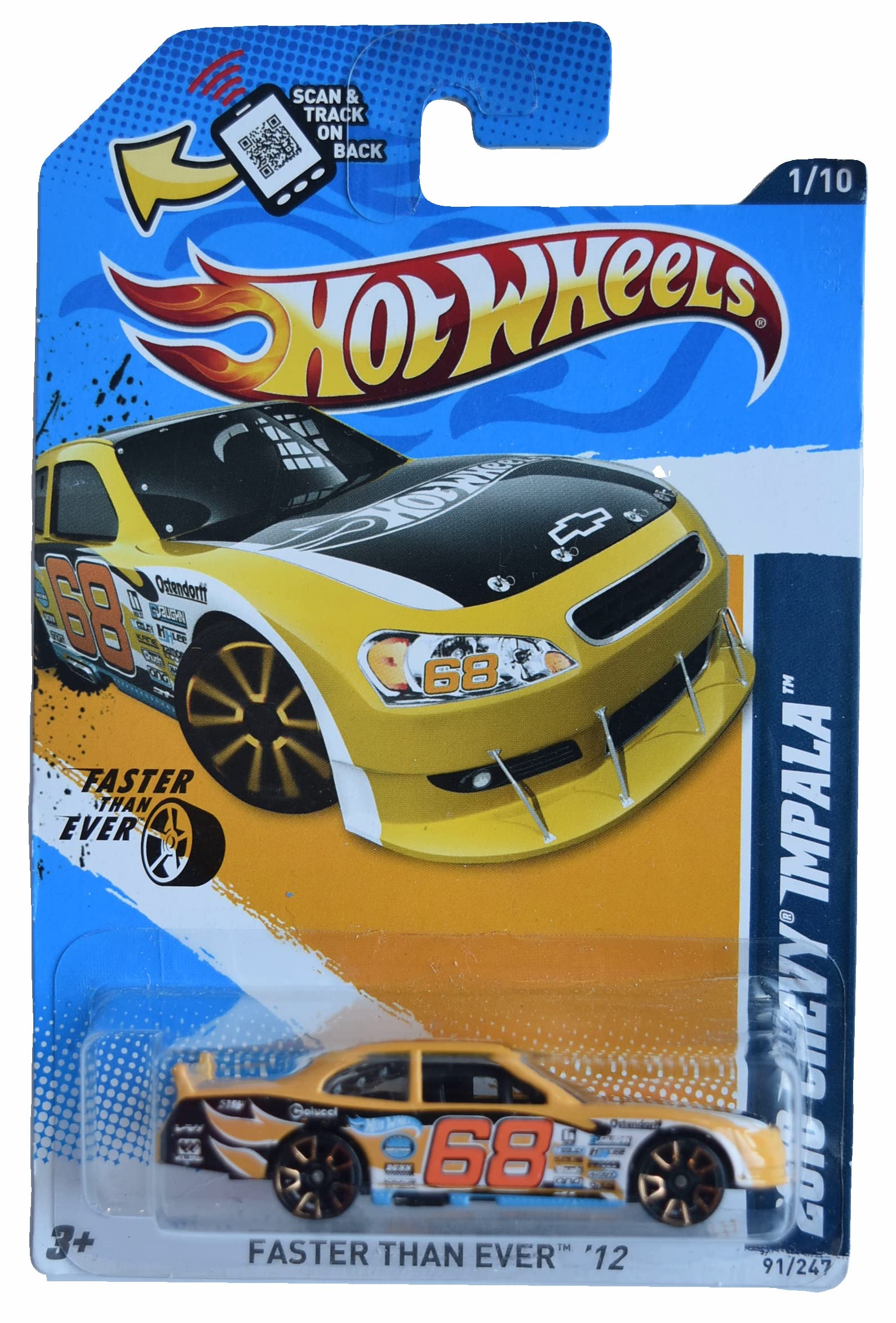 Hot Wheels 2010 Chevy Impala, Faster Than Ever'12 1/10
