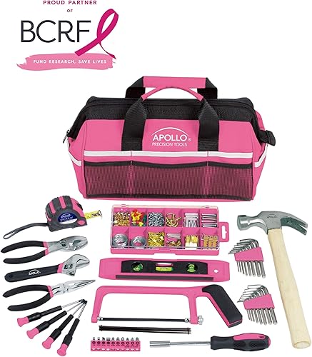 Miniatura 6 de Apollo Tools DT0020P - Juego de herramientas para el hogar de 201 piezas, incluye sierra para metales, surtido para colgar cuadros y selección de