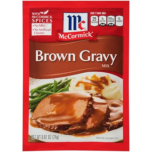 Miniatura 18 de McCormick - Mezcla de Brown Gravy - Sobre de condimentos, 0.87 onzas, paquete de 24