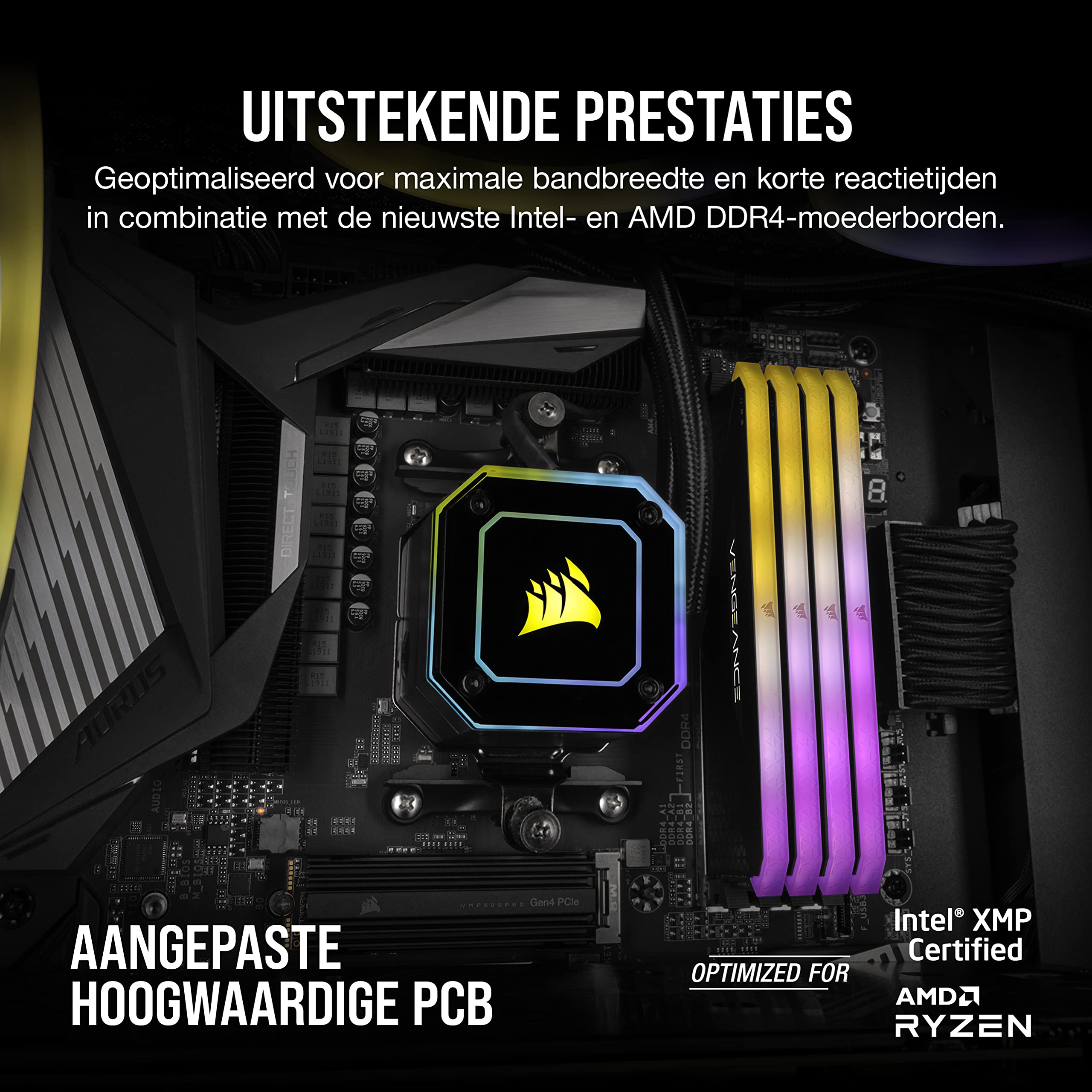 CORSAIR VENGEANCE RGB RS 64GB (2x32GB) DDR4 3200 (PC4-25600) C16