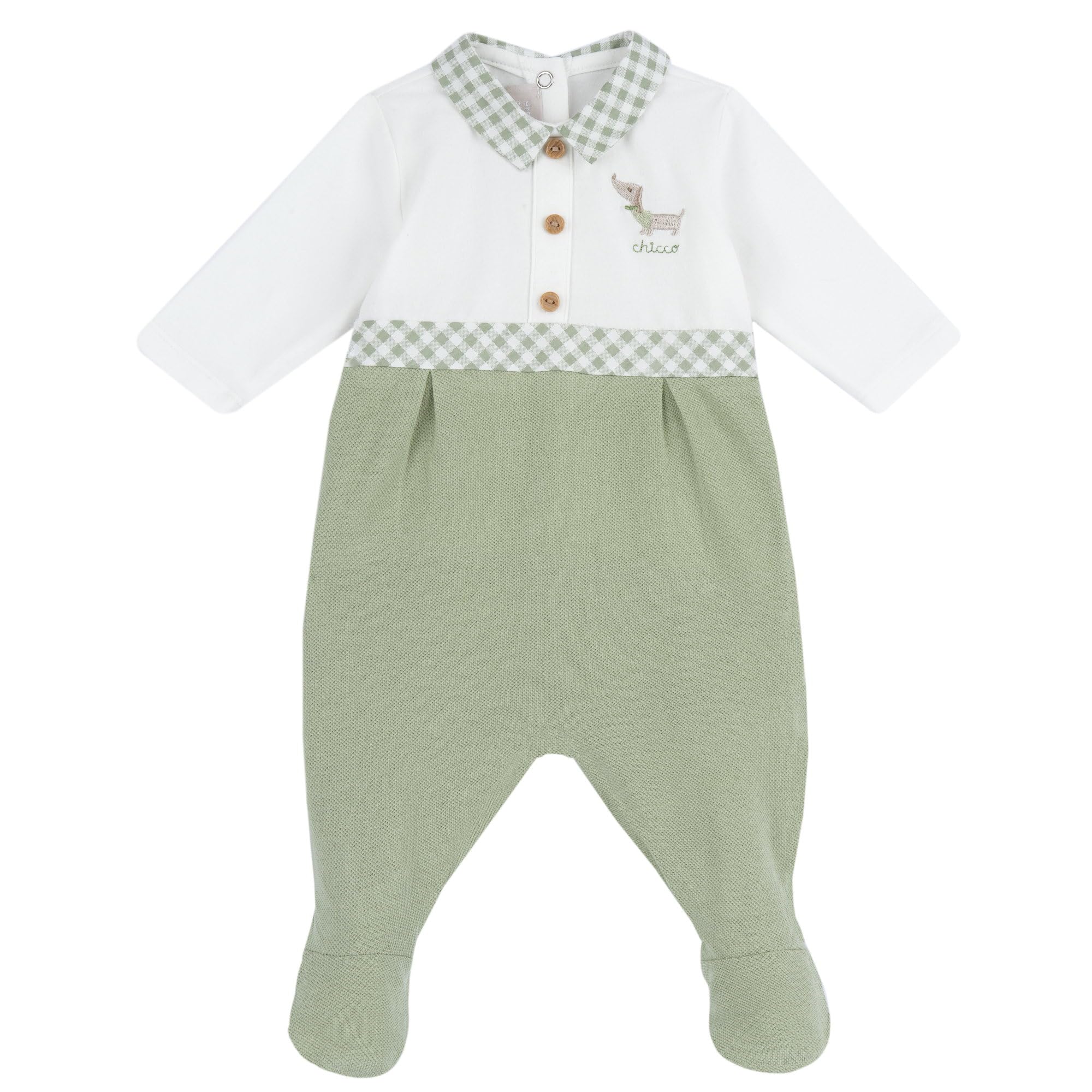 Chicco Tutina In Cotone Leggero, Con Apertura Sulla Schiena Pigiamino per bambino e neonato Bimbo 0-24 (Pacco da 1)