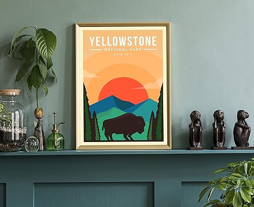 Miniatura 102 de Parques nacionales de las dunas de Indiana, impresión de póster de viaje, póster de viaje retro, parque nacional en Indiana, arte de pared de Dunas