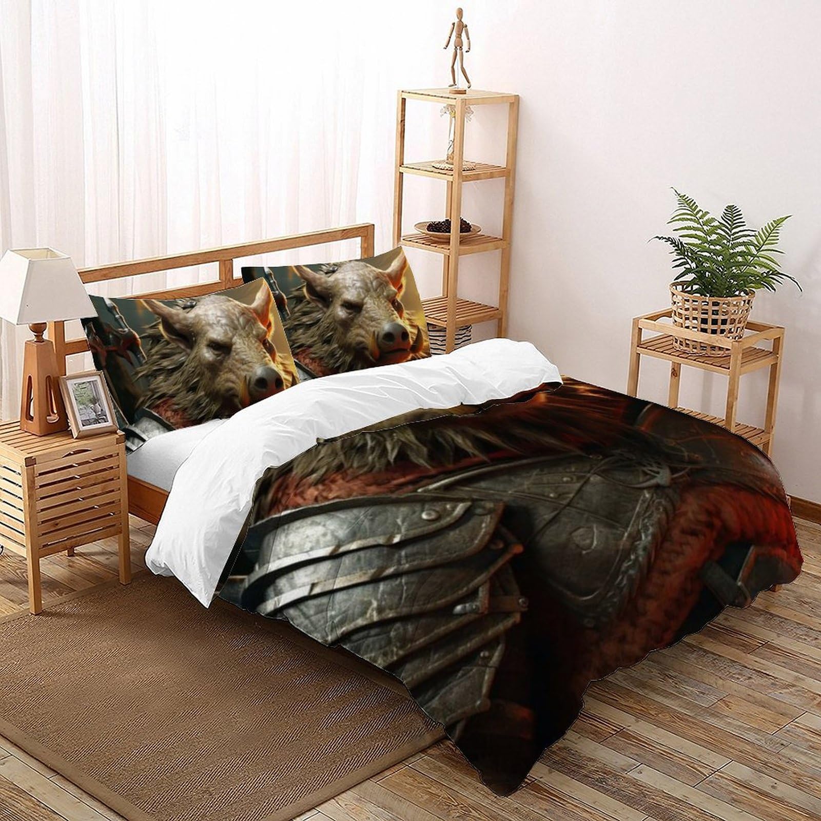 Housse de couette sanglier imprimé 3D le cadeau idéal pour passionnés de nature