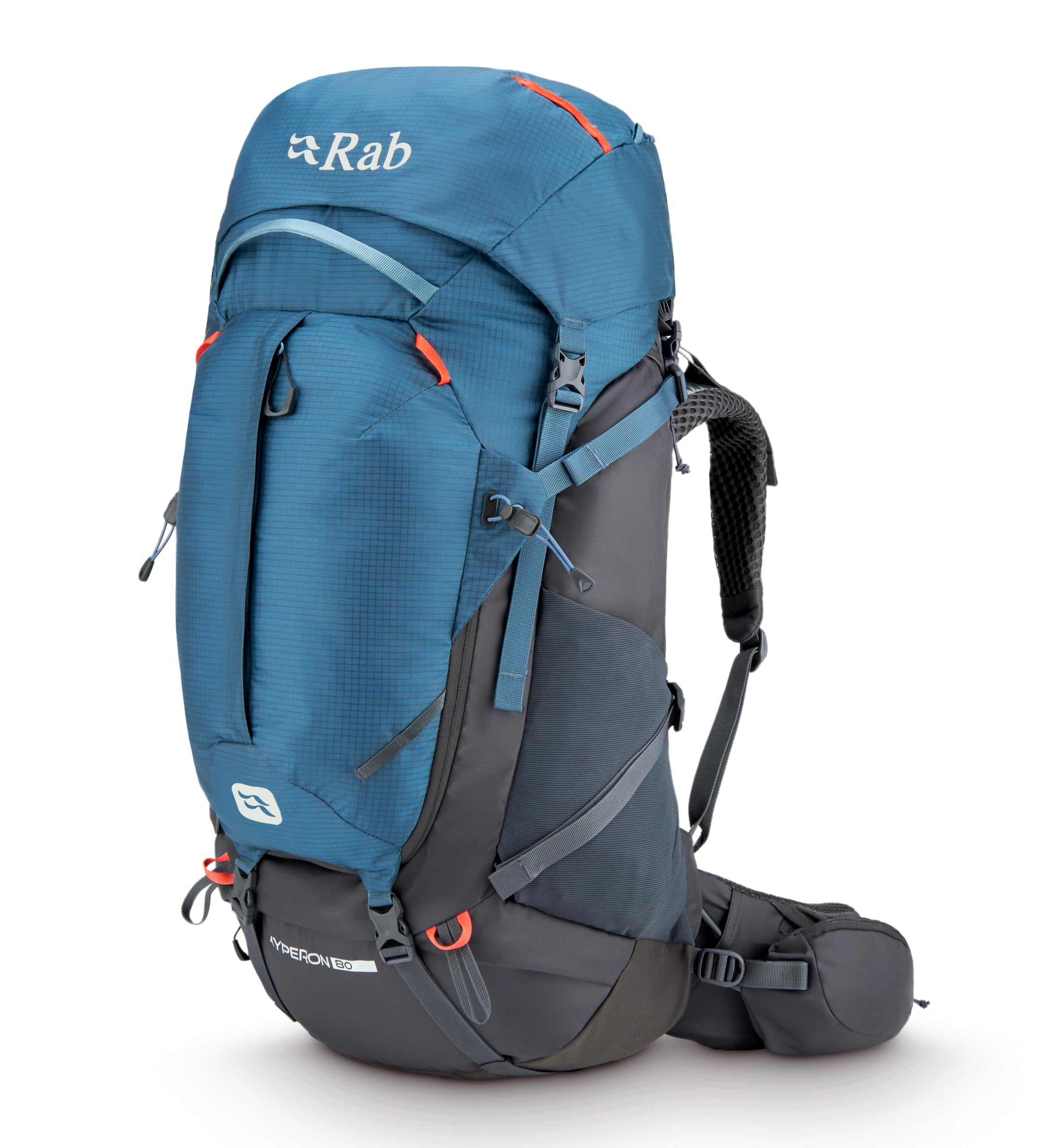 Rab Unisex Orion Blue/Anthracite Hyperon 80-Liter Backpack - Comfortable Hydration Pack For Backpacking, Trekking, & Hiking - Medium/Large