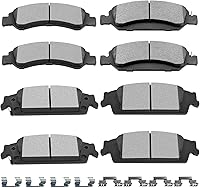 Vista 10 de SCITOO - Juego de pastillas de freno de disco de cerámica delanteras y traseras