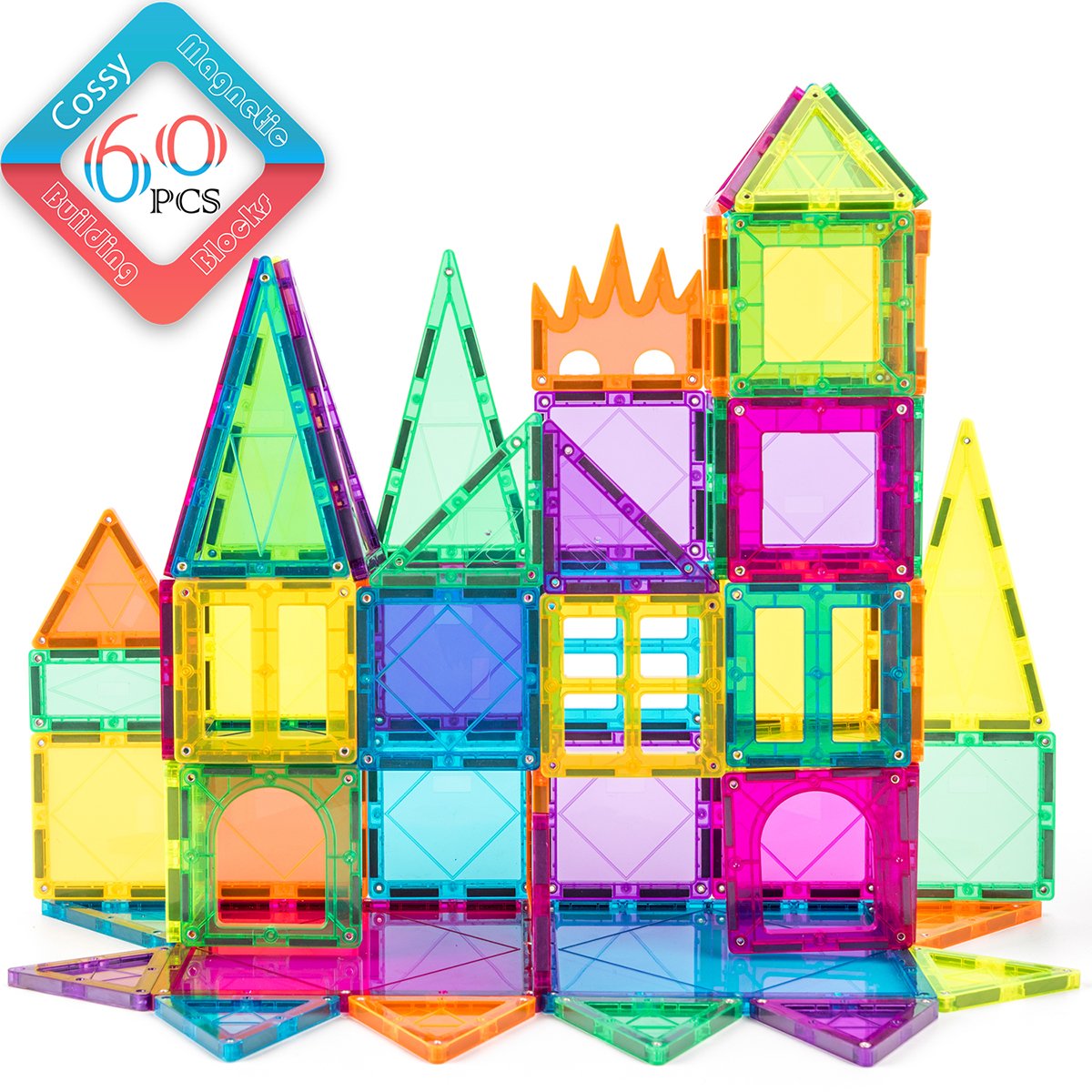 Buy cossy 60 Pcs Tiles 3D Building Blocks Set