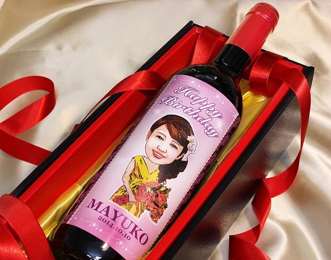 Amazon Co Jp 似顔絵ワイン 赤ワイン1本 750ml B 22 フォトフレーム付き オリジナルラベル ワイン 名入れ 誕生日祝い プレゼント 人気 父 母 男性 女性 記念日贈り物 誕生 プレゼント 酒 人気 誕生 祝い お祝い 記念品 ギフト サプライズ 食品 飲料 お酒
