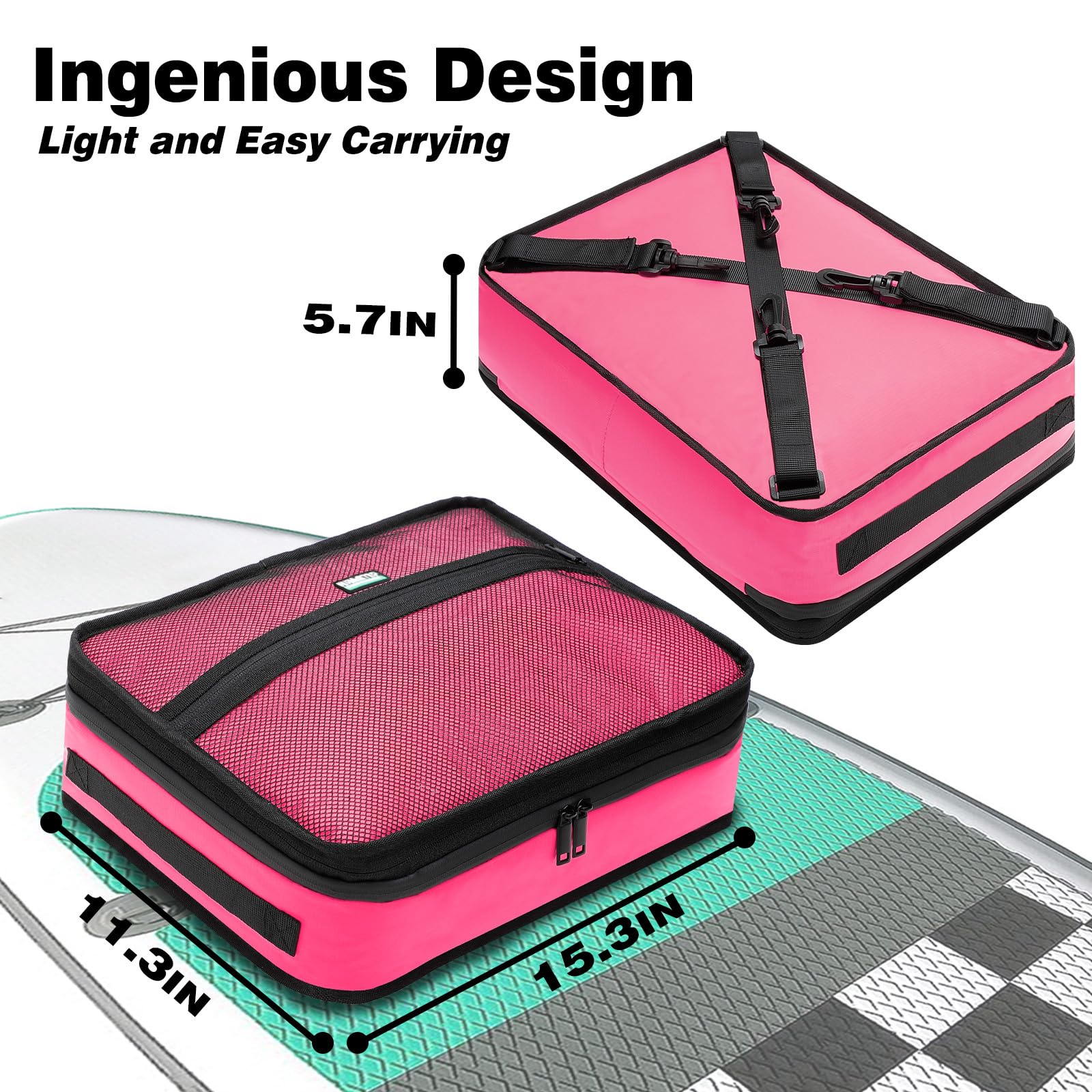 Borsa Termica Impermeabile Per Paddle Board E Kayak – Capacità 30 Lattine, Isolamento 5 Strati, Galleggiante, Con Apribottiglie E Custodia Cellulare - 3