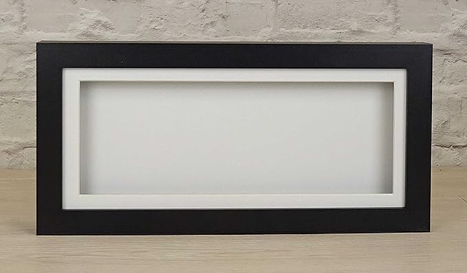 Black 3D 1" Cube Range Deep Box Shadow Frame Memory Box Display Case ...