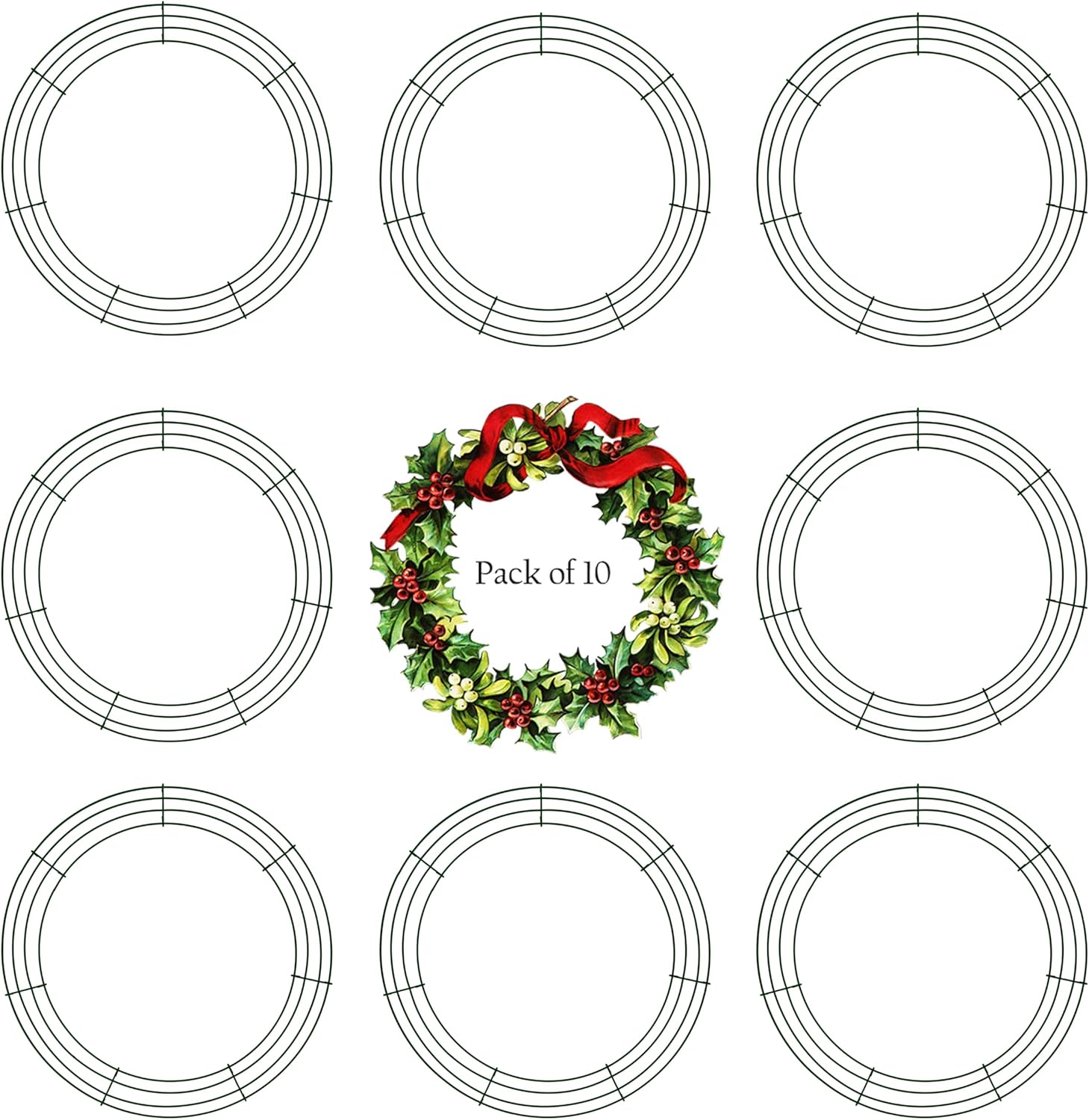 14 Inch Christmas Wire Wreath Frame Metal Wreath Nigeria Ubuy