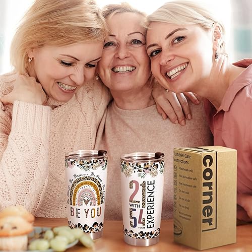 Vista 12 de Macorner Regalos de cumpleaños número 80 para mujeres, vaso de acero inoxidable de 20 onzas, regalos de cumpleaños de 80 años para mujeres, mejores