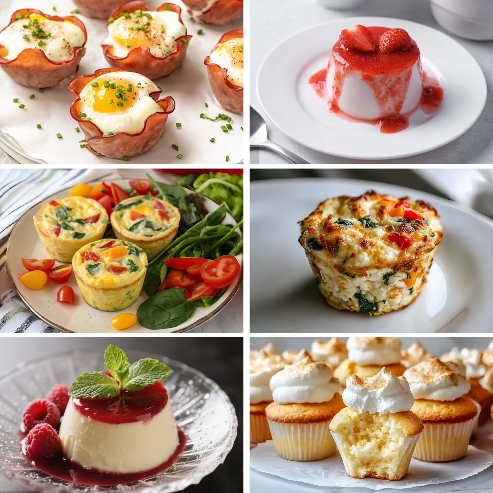 Sakolla Silikon-Muffinform für 12 Cupcakes, antihaftbeschichtet, Muffinformen zum Backen von Kuchen, Torte, Brot, Gelee