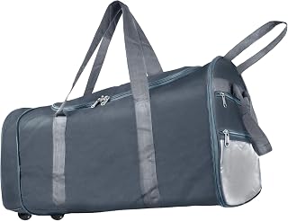 Storite Nylon 83 Cm Extra Large Travel Duffle Bag, Luggage Bag Covertible Trolley Duffel Storage Bag with 2 Wheels & Pull ... — Duffel Bags