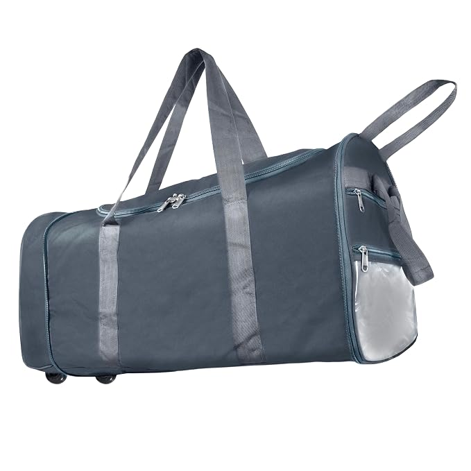 Storite Extra Large Trolley Duffel Bag, Grey, 83x36x43 cm