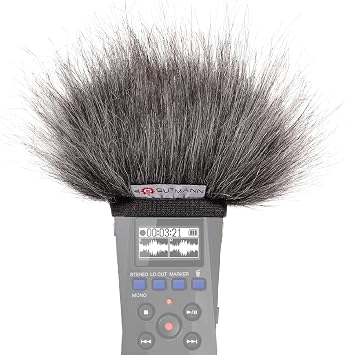 Gutmann Microphone Fur Windscreen Windshield for ZOOM H1essential GREY | Made in Germany
