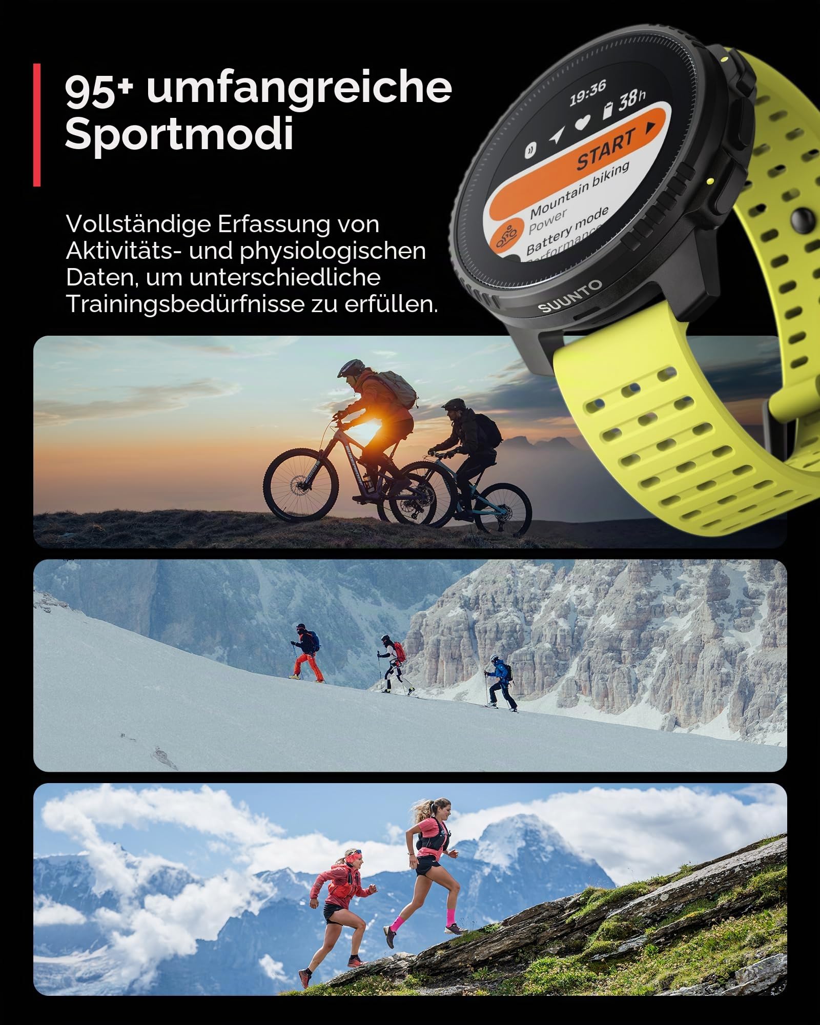 SUUNTO Vertikal: Abenteuer-GPS-Uhr, großes Display, Offline-Karten, Solarladung