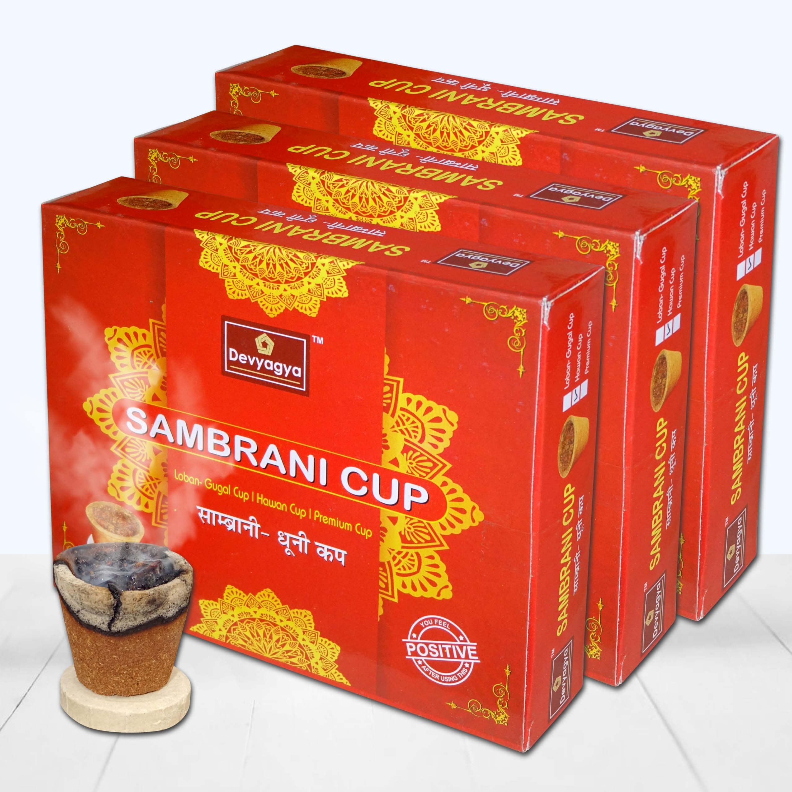 Devyagya Hawan Sambrani Dhoop Cup | Pack of 3 Box = 36 Cups | Natural Havan Dhoop Cup | Charcoal Free | Dhooni Cup | Hawan Cups for Pooja, Home and Meditation | Offer Price-image-36