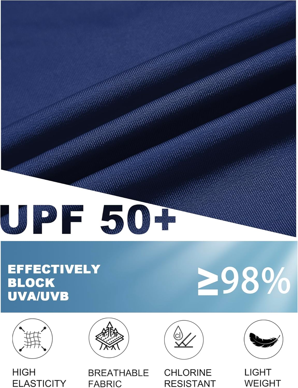 Women's Rash Guard Short Sleeve Swim Shirts UPF 50+ Quick Dry Swimsuit Top UV Sun Protection Bathing Suit Top - Image 5