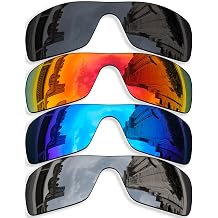 4 Pieces Polarized Replacement Lenses for Oakley Batwolf OO9101 Sunglasses, Anti-Scratch and Impact Resistant