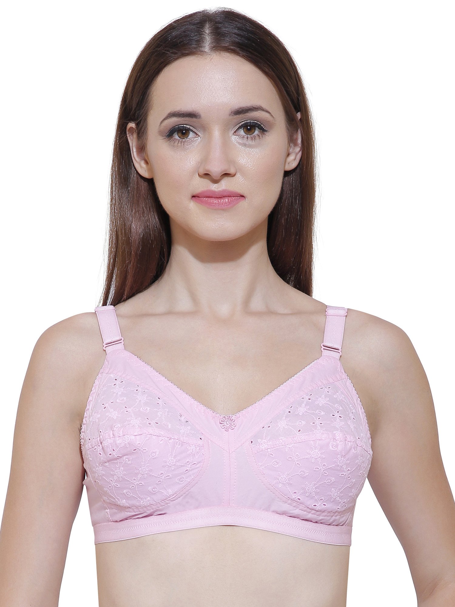 Zivok Full Coverage Cotton Pink Bra