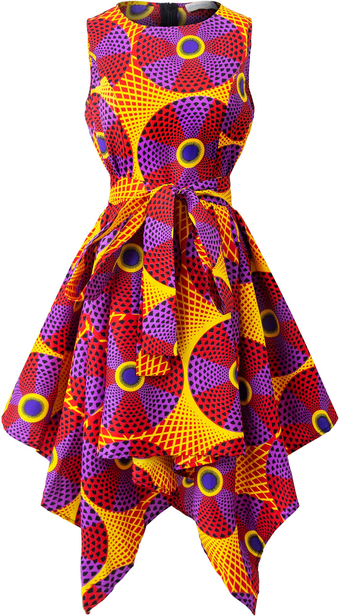 SHENBOLEN African Print Party Dress