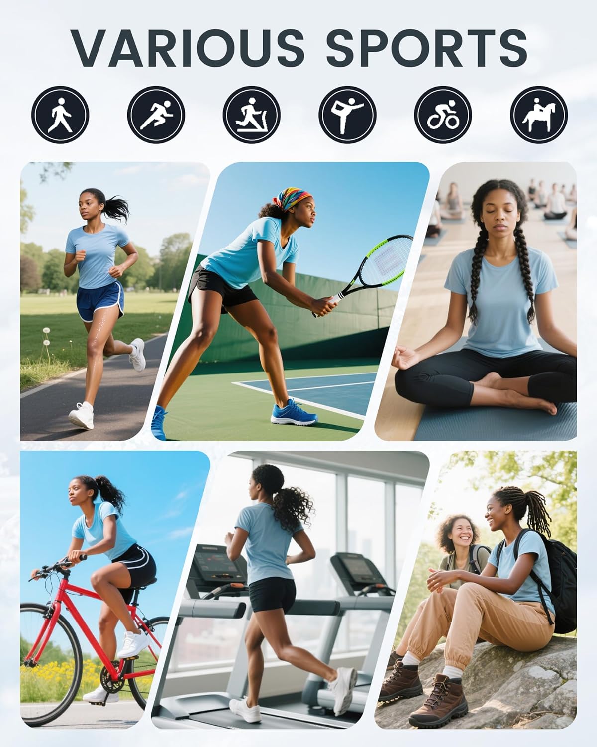 Women's V Neck Compression Shirts Short-Sleeve Athletic T-Shirt Slim Fit Workout Quick Dry Tops for Gym Sports - Image 5