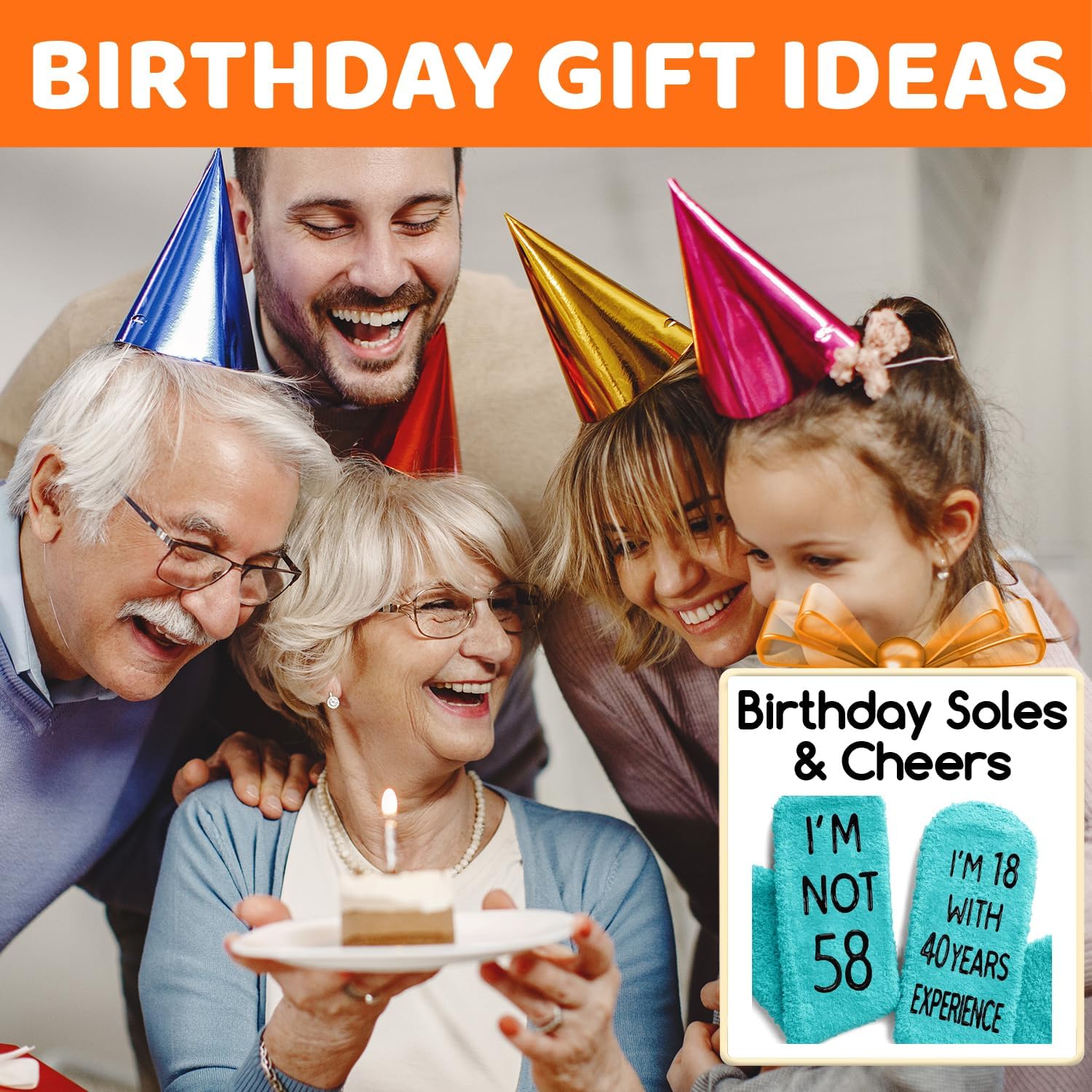 HAPPYPOP Unique Birthday Gifts Senior Women - Socks for Mom Grandmother in 50s - Image 2