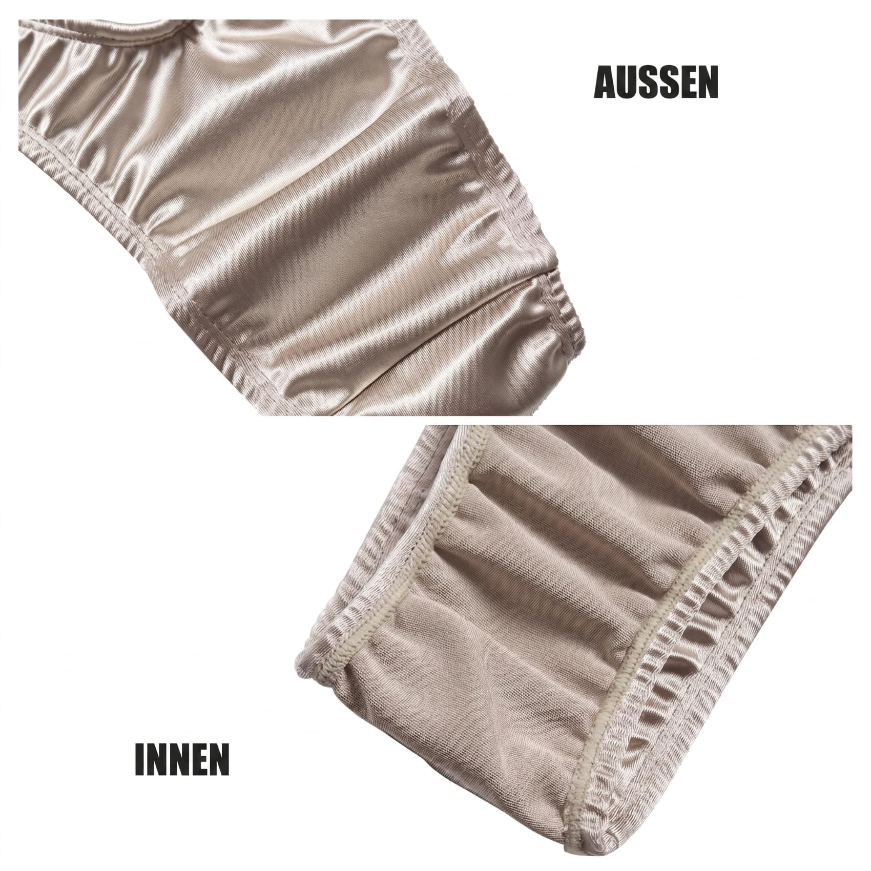 Idtswch Tucking Thong Gaff Panties für Trans Women Smooth Flat Front Flattening Tucking Unterwäsche, Feminine Shaping Fit