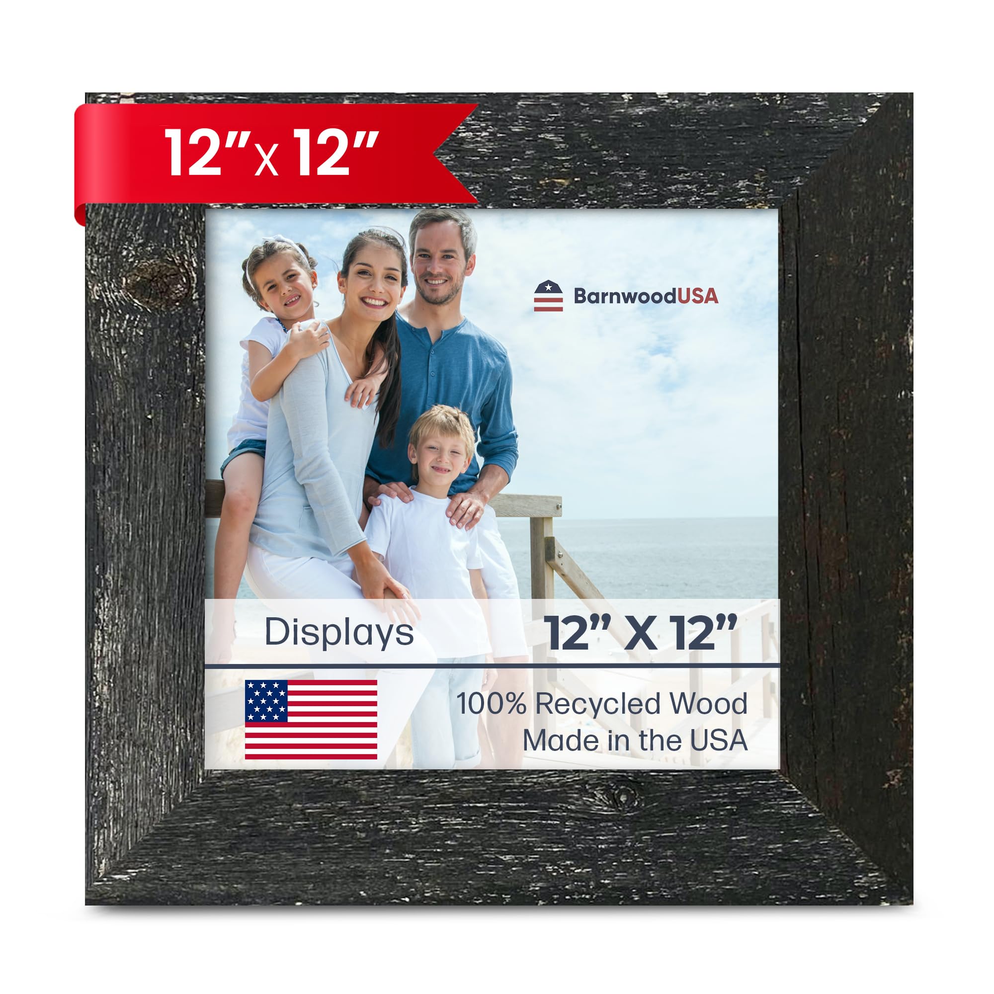 Amazon.com - BARNWOODUSA Farmhouse 12x12 Picture Frame 1 1/2 inch