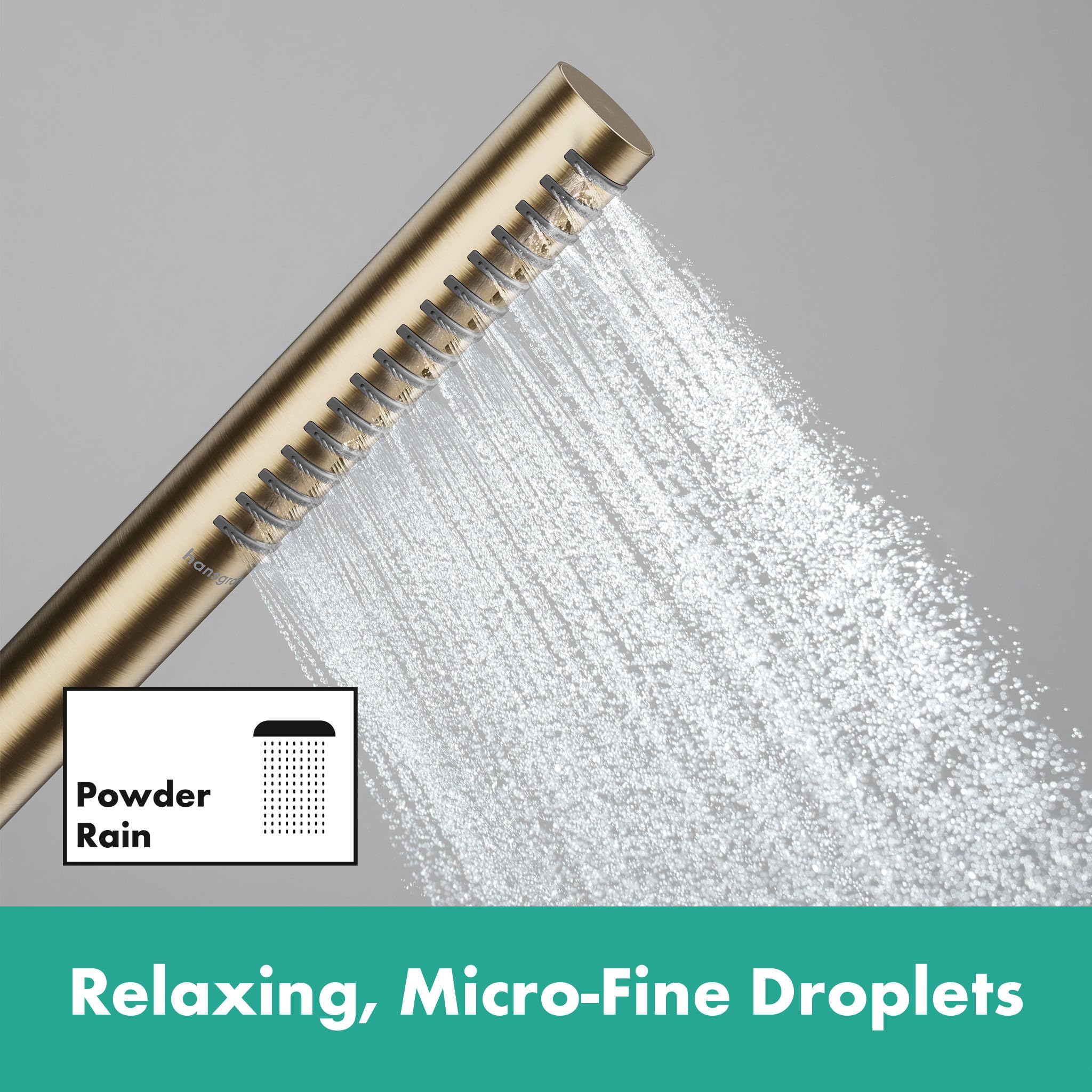 hansgrohe Pulsify S - energooszczędna słuchawka prysznicowa 5,4 l/min (EcoSmart+), słuchawka prysznicowa z 1 rodzajem strumienia (PowderRain), słuchawka prysznicowa z funkcją zapobiegającą osadzaniu