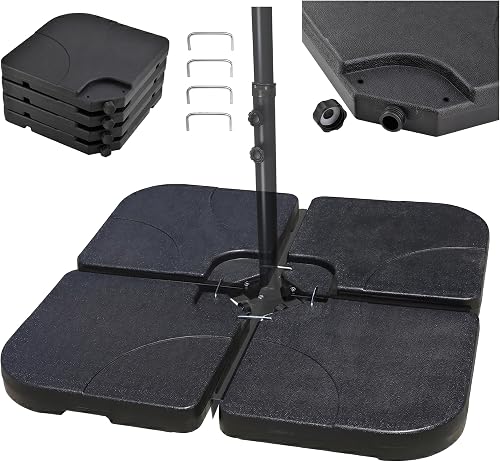 Poids pour Parasol avec Croisillon au Sol Relaxdays