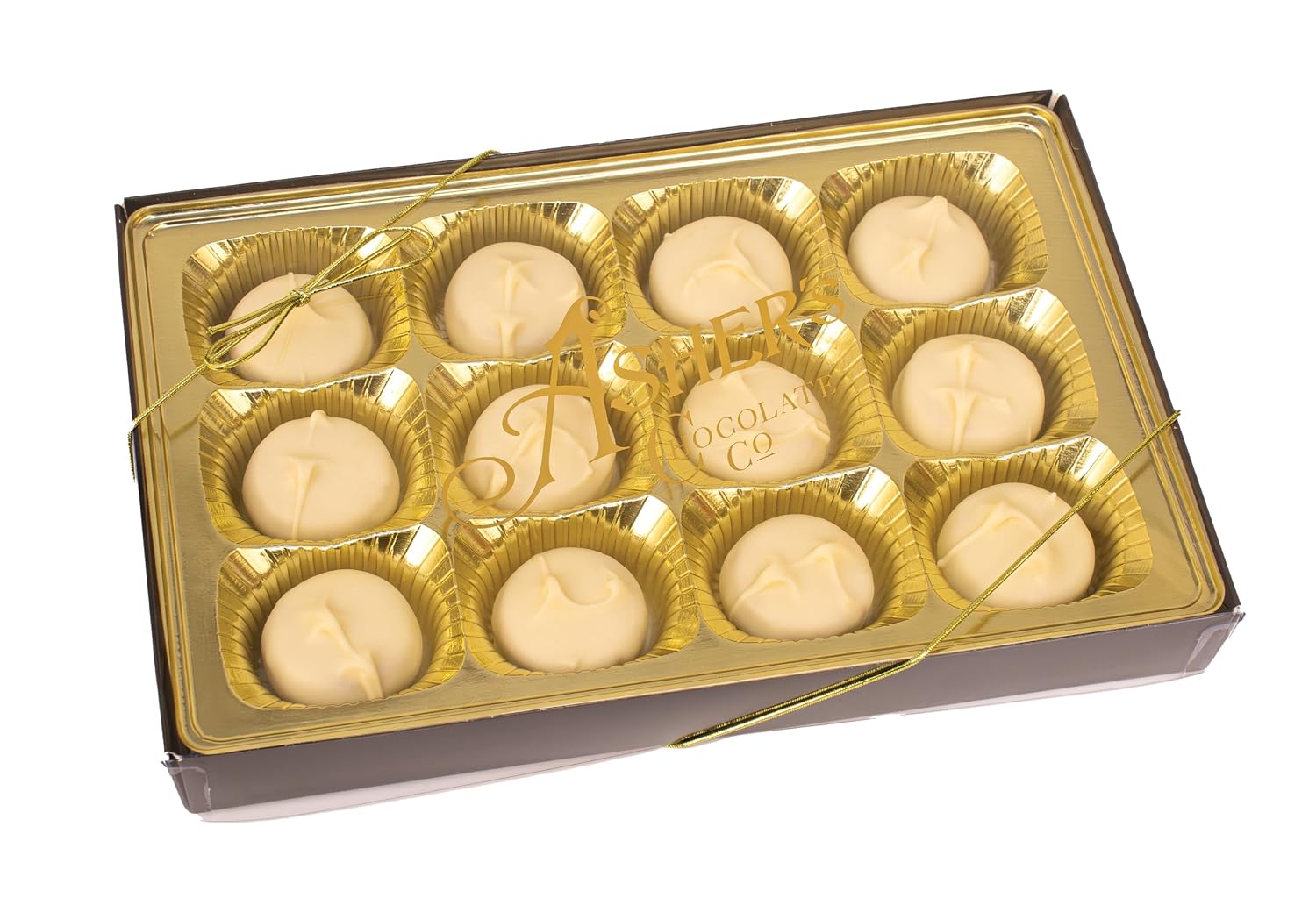 Asher's Chocolates, Candy and Chocolate Assortment, Grab a Gift Box, Giftable Design, Small Batches of Kosher Chocolate, Family Owned Since 1892 (12 Pieces, Red Velvet)
