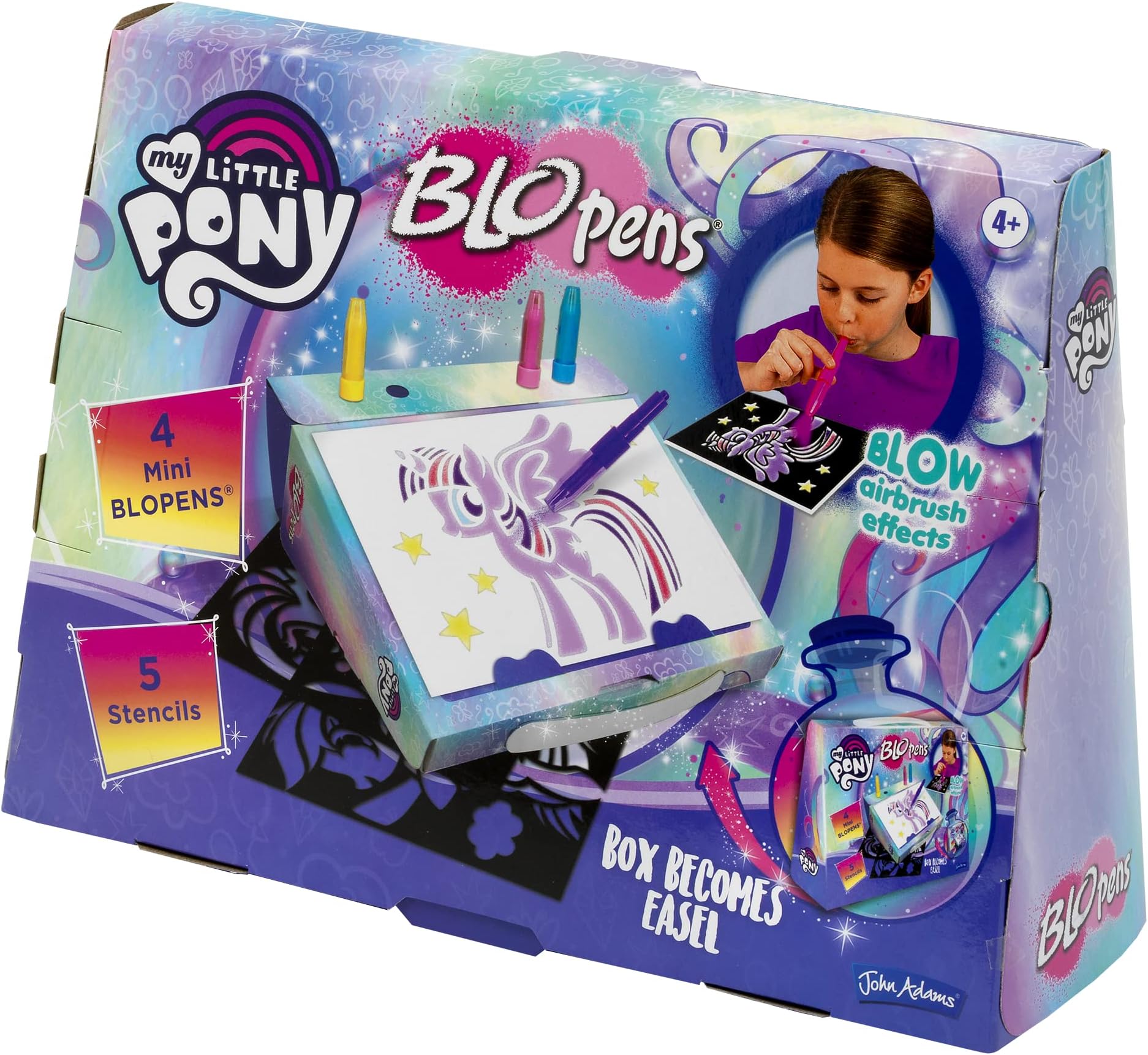 BLOPENS® My Little Pony Creative Case: Blow airbrush effects | Arts & crafts | Ages 4+