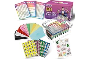 100 Envelopes Money Saving Challenge Box