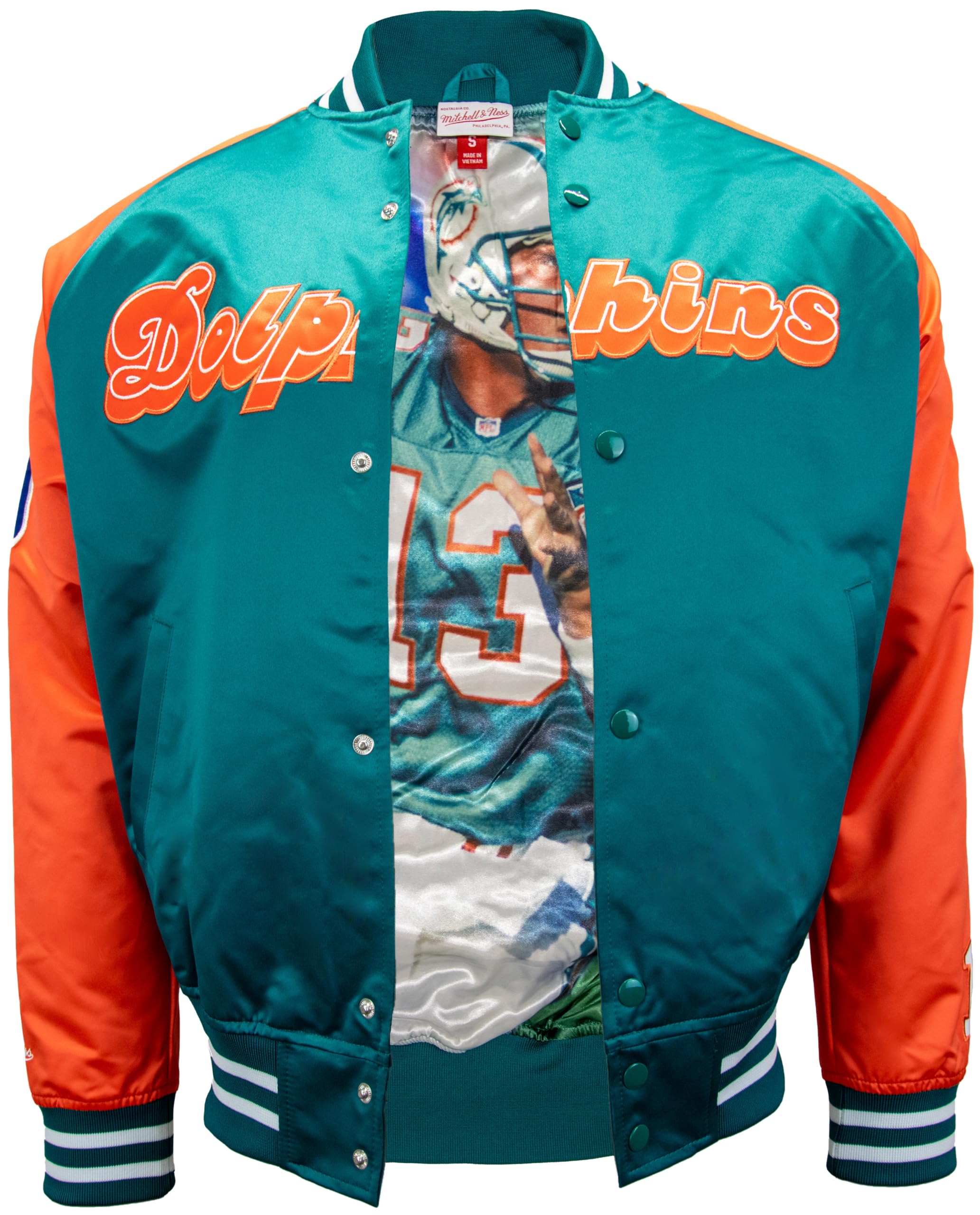 Mitchell & Ness Name & Number Lightweight Satin Jacket (NBA/NFL)