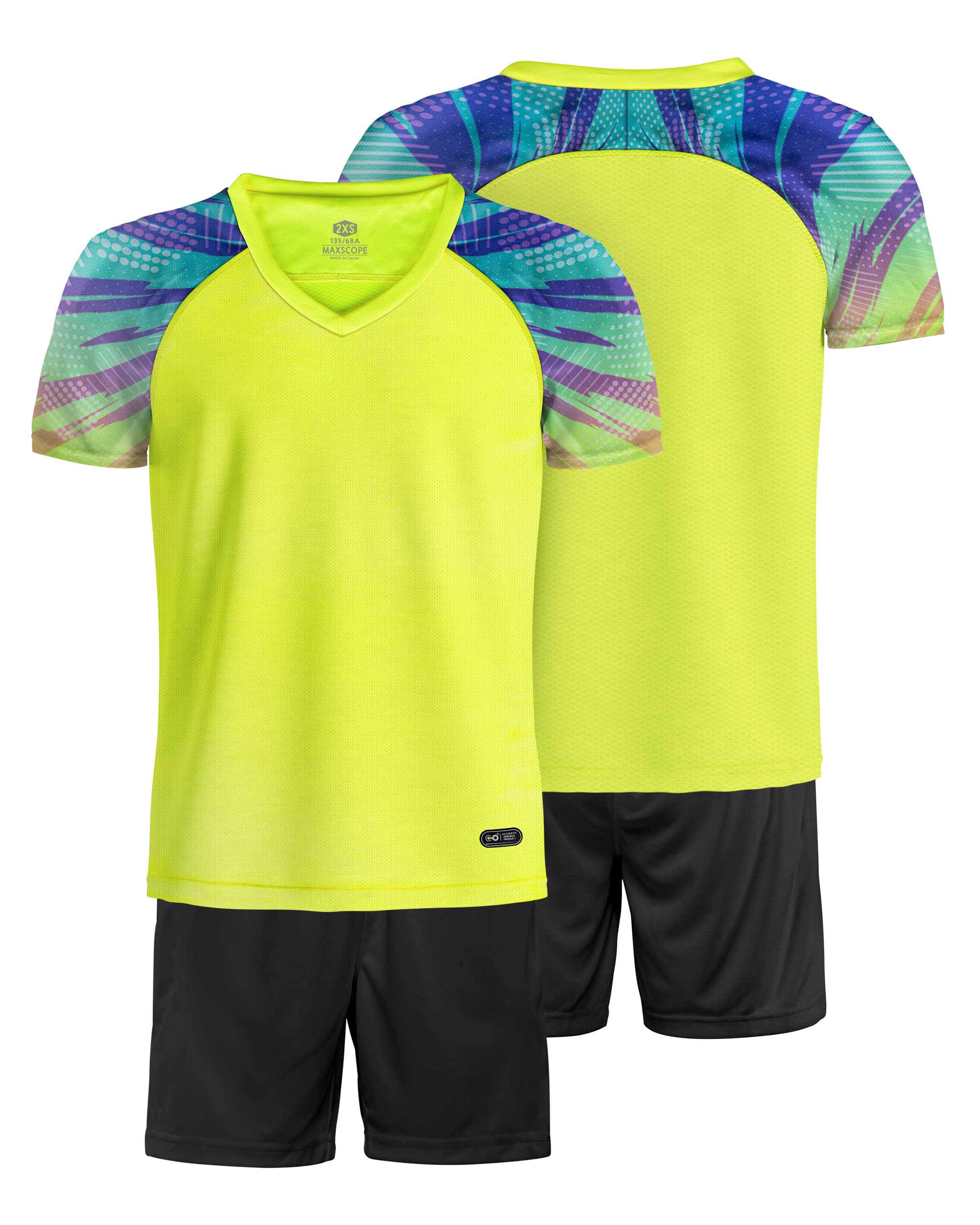 besbomig Kits de Camiseta de fútbol para niños Muchachos jóvenes - Manga Corta Camiseta y Pantalones Cortos Traje de Equipo de fútbol de Jersey