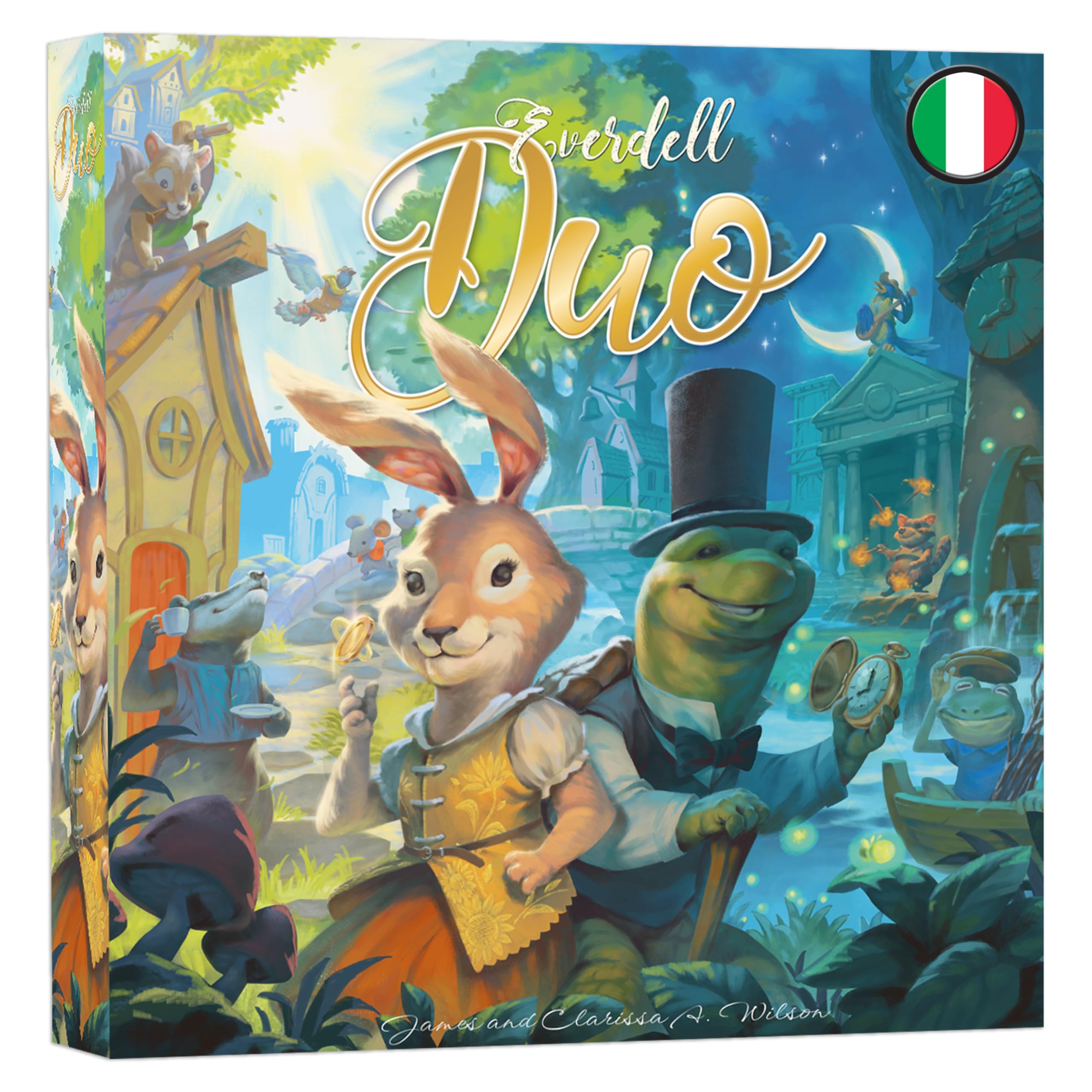 Asmodee – EVERDELL DUO – Versione per 2 Giocatori di Everdell – Gioco di Strategia e Costruzione Città – Doppia Modalità: Collaborativo o Competitivo – 1-​2 Giocatori – 10+ Anni – Ed. in Italiano