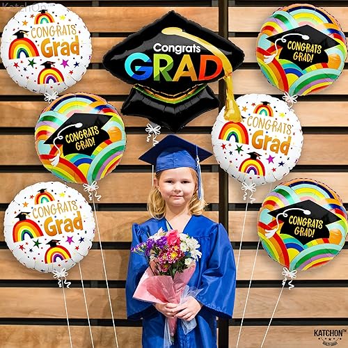 Miniatura 4 de KatchOn, Juego de globos de graduación de Mylar  Paquete de 12  Grandes, 29 pulgadas, globos de graduación 2024, decoraciones de fiesta de