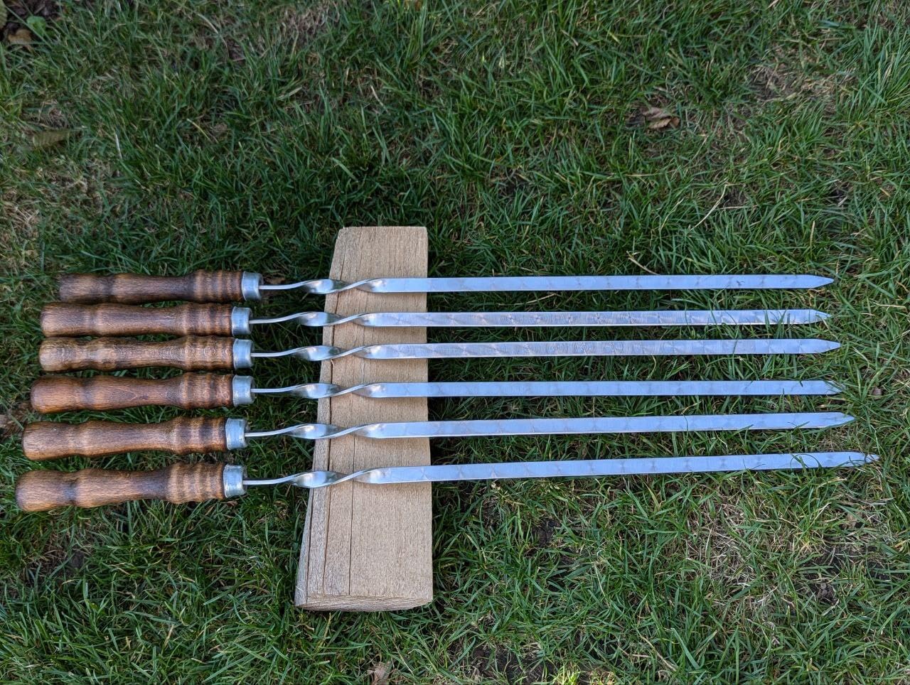 Grillspieße, Schampura für Fleisch, Spieße für Mangal (15)