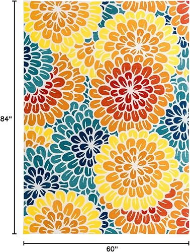 Vista 184 de DECOMALL Tapete pequeño de 2 x 3 pies para puerta, para porche, patio, balcón, terraza, patio, multicolor, 24 x 36 pulgadas Multi 06