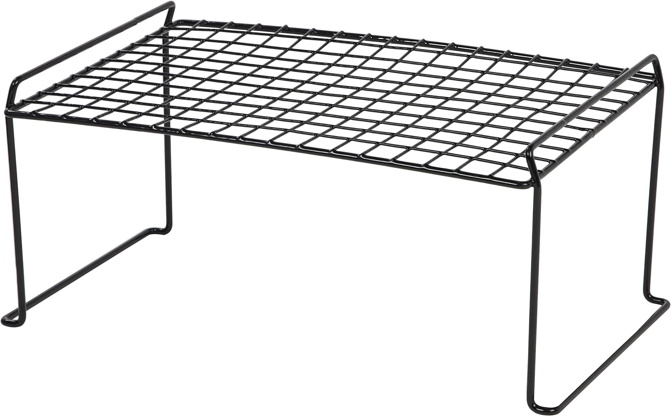 IRIS USA Iris Black Medium Stacking Shelf