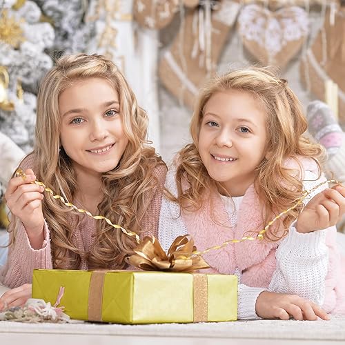 Miniatura 5 de NEBURORA Papel de seda dorado metálico para bolsas de regalo, 60 hojas de papel de seda dorado a granel de 14 x 20 pulgadas, papel de embalaje