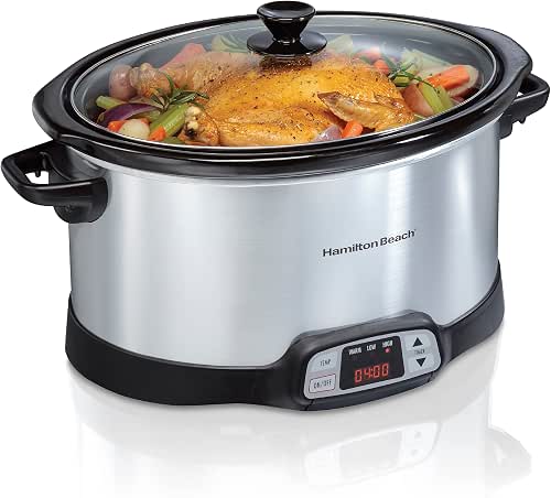 Hamilton Beach 8 Quart Programmable Slow Cooker with Three Temperature
