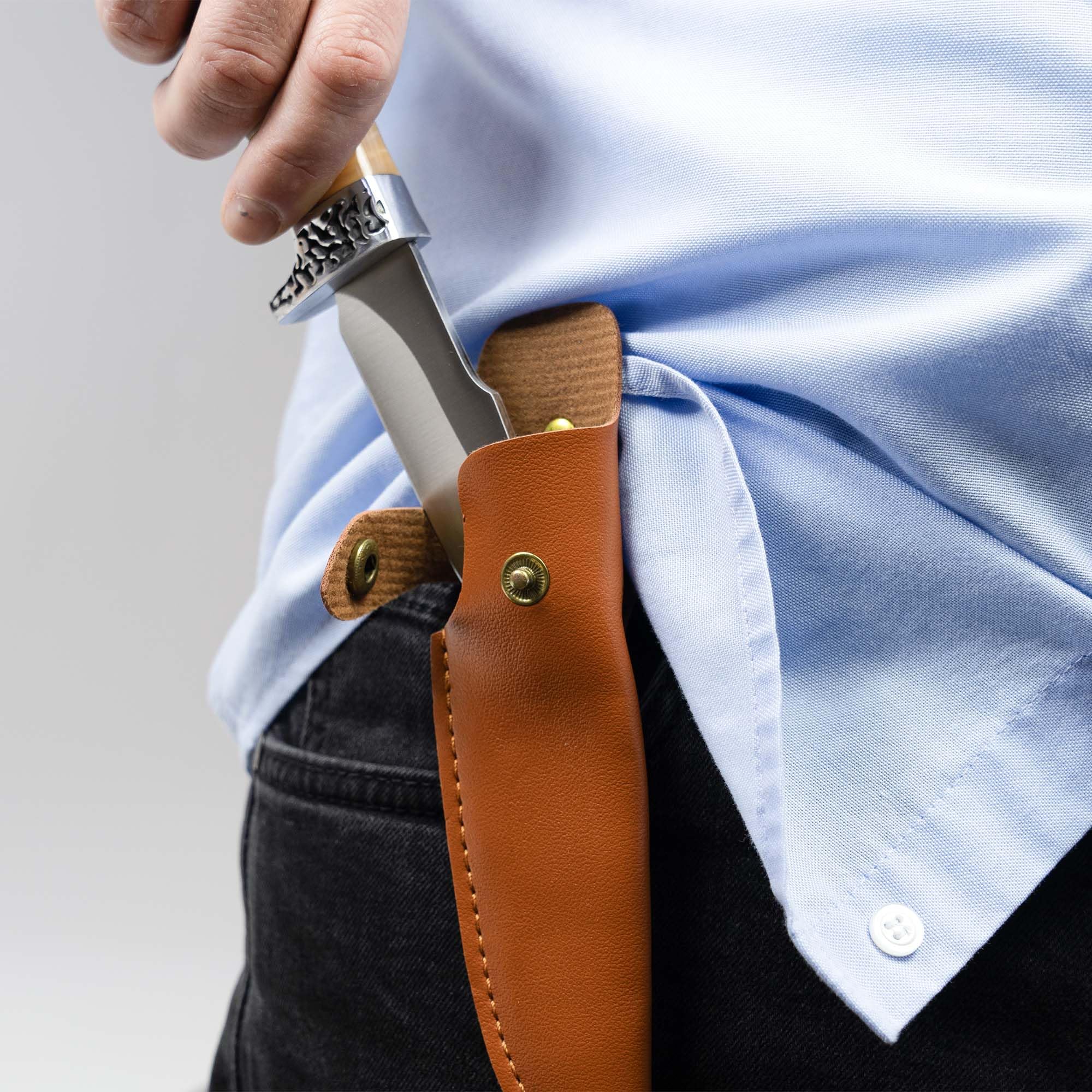 Coltello da caccia PNI Hunting H100, lunghezza 215 mm, fodero incluso