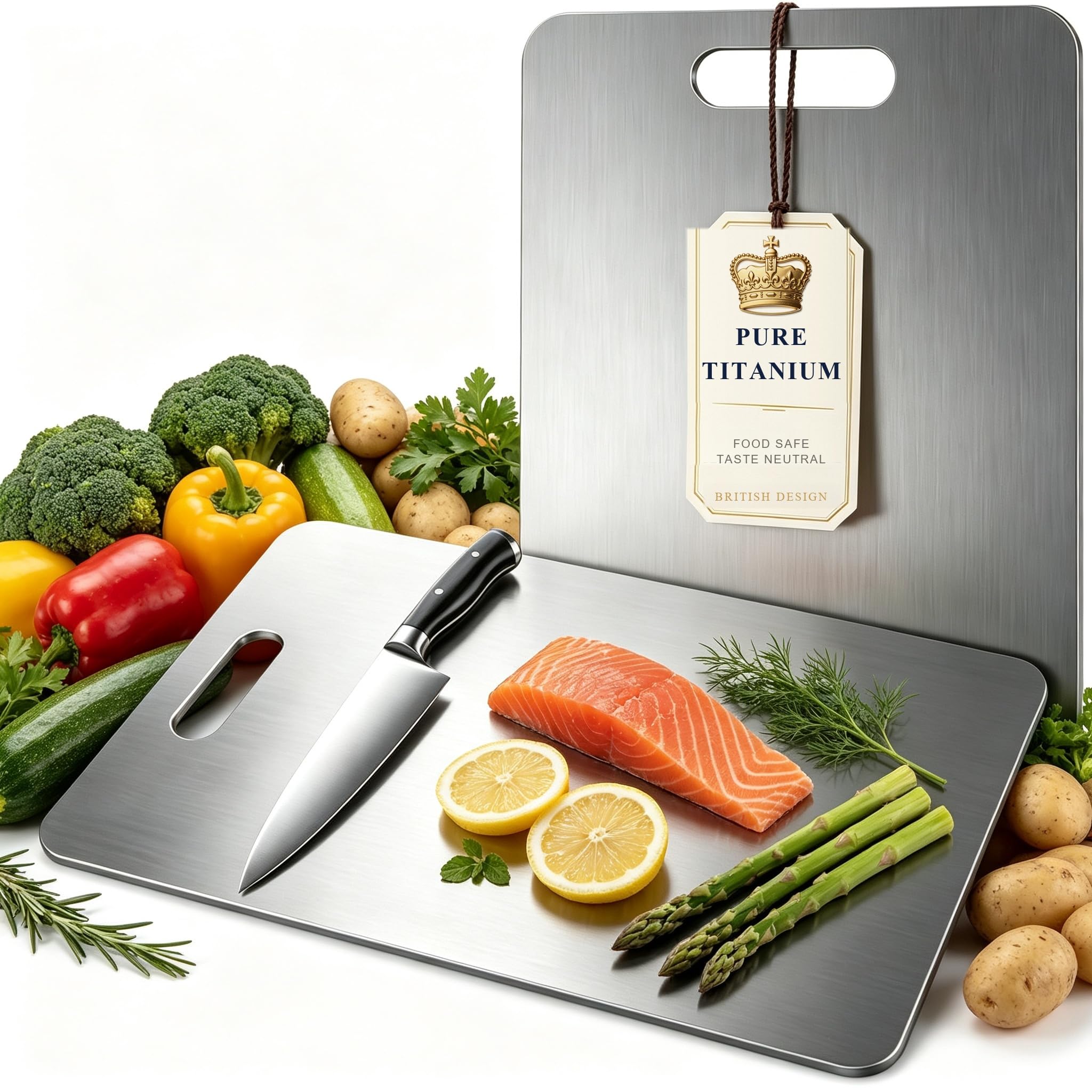 Katori Titanium Chopping Board, 100% Pure Titanium Katori Cutting Board (46 * 30CM)