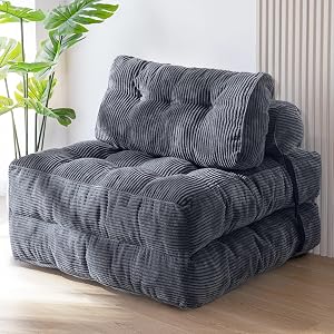MAXYOYO Folding Sofa Bed, Convertible Chair Bed with Pillow