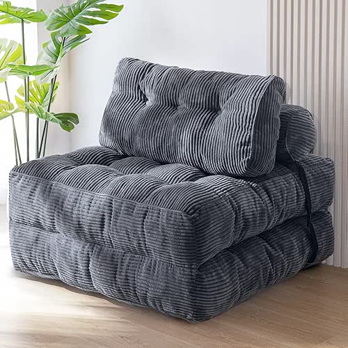 MAXYOYO Folding Sofa Bed, Convertible Sleeper Chair with Pillow Foldable