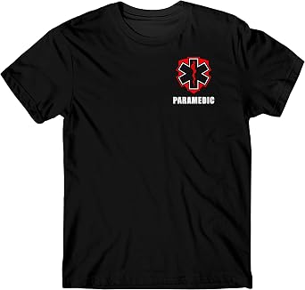 Paramedic t-Shirt, DryBlend with Front and Back Screen Print.